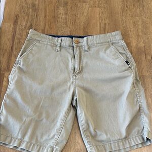 Quiksilver Men's Beige Flat Front Shorts